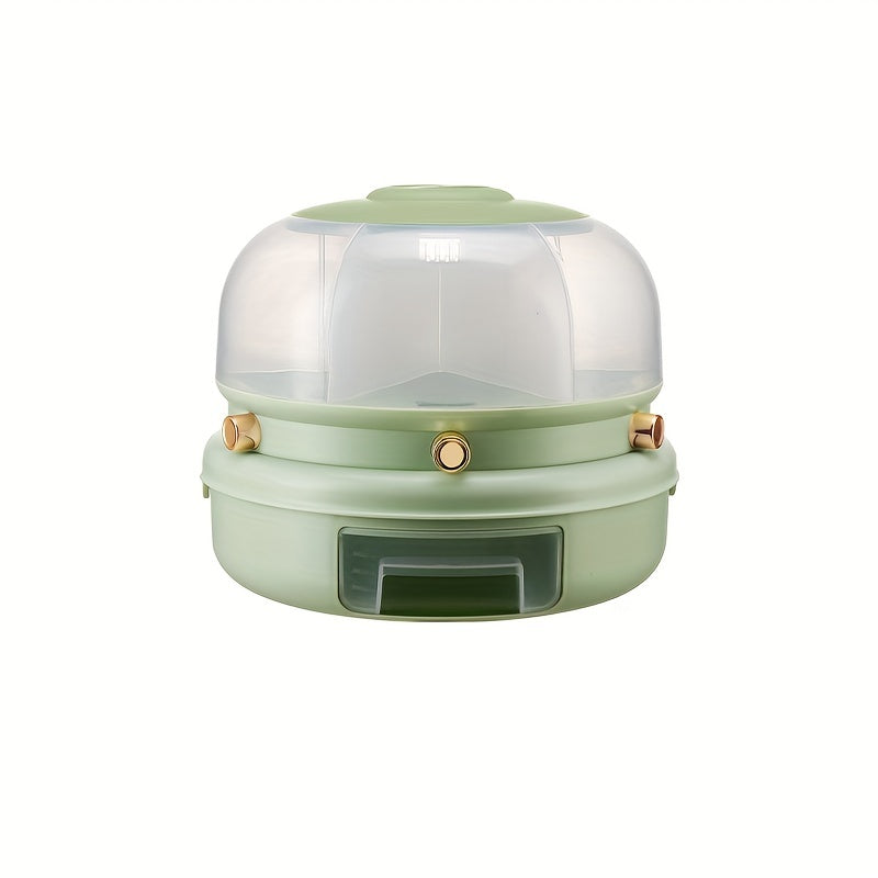 Rotary Rice Bucket Sealed Insect & Moisture-proof Double Layer Grain Storage Box
