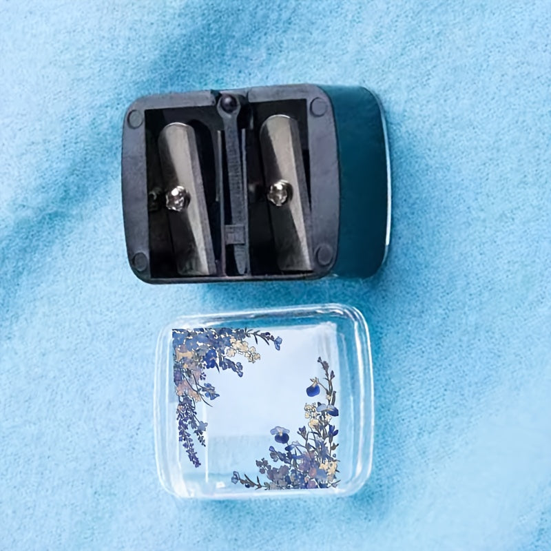 Portable 2-in-1 Manual Sharpener with Dual Holes and Dust Cover