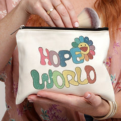 Hope World Pattern Women Cosmetic Bag Makeup Storage Bath Supplies Wash Bag
