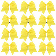 12 Pcs Large Hair Bow Accessories for Girls Ponytail Holder