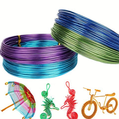 12 Colors Aluminium Wire 1.5mm DIY Soft Bendable Wire Jewelry Making