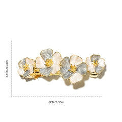 Golden Flower Hair Clip Barrette Hairpin Accessories
