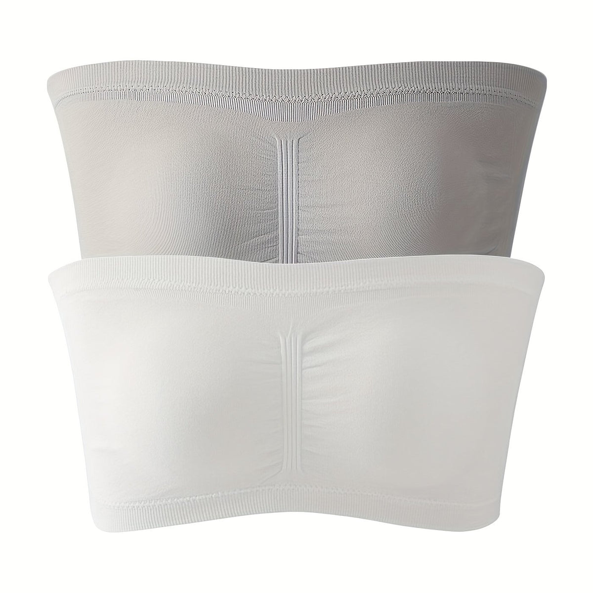 2 Pack Plus Size Solid Wireless Bra Set