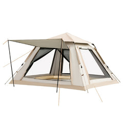 Windproof Camping Tent with Poles, Rainproof, Suitable for Camping