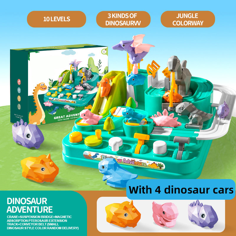 Dinosaur Track Toys Kids Race Tracks For Boys Car Adventure Toys