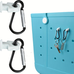 2x Carabiner Clips for Bag - Durable Outdoor Adventure Travel Gear
