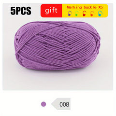 5pcs 100 Soft Acrylic Yarn for Crocheting & Knitting DIY Projects