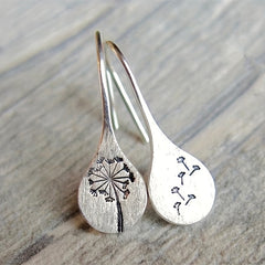 Dandelion Earrings Engagement Alloy Pendant Jewelry