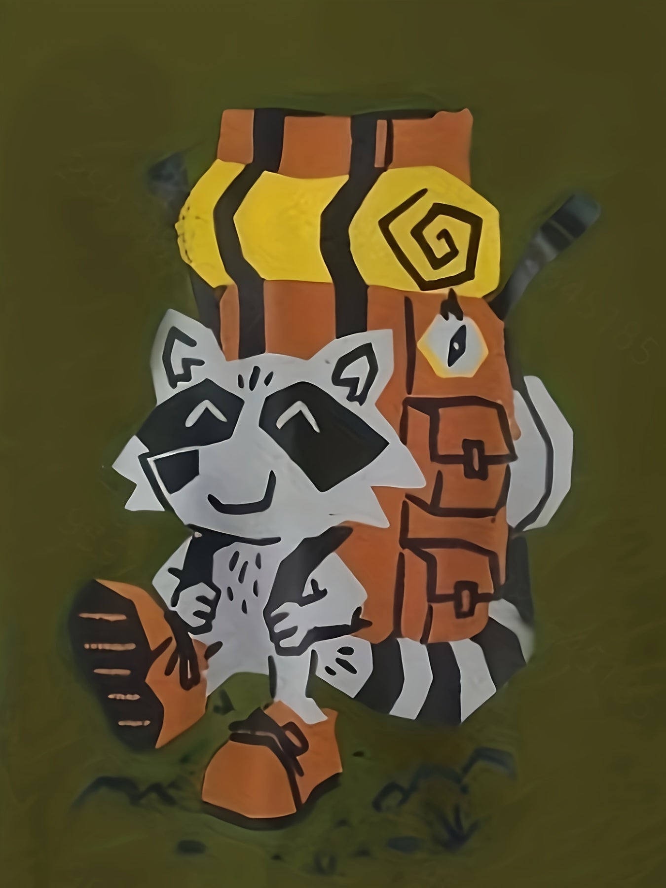 Raccoon 3D Print Short Sleeve T-shirt for Boys Girls