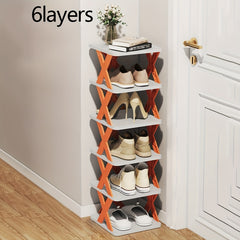 Foldable Shoe Shelf Indoor Space Saving Shoe Rack