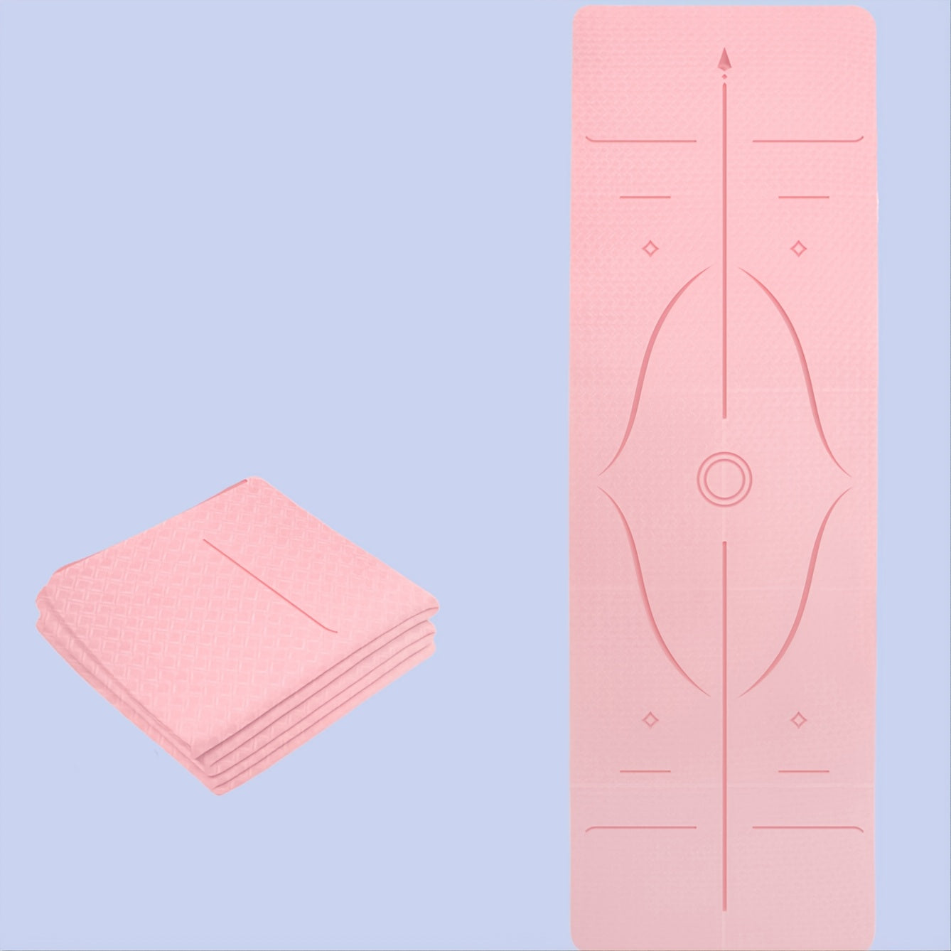 Foldable TPE Yoga Mat for Yoga and Fitness