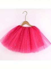 Sequin Tutu Skirt Girls Ballet Gymnastics Practice Girls 6 7y