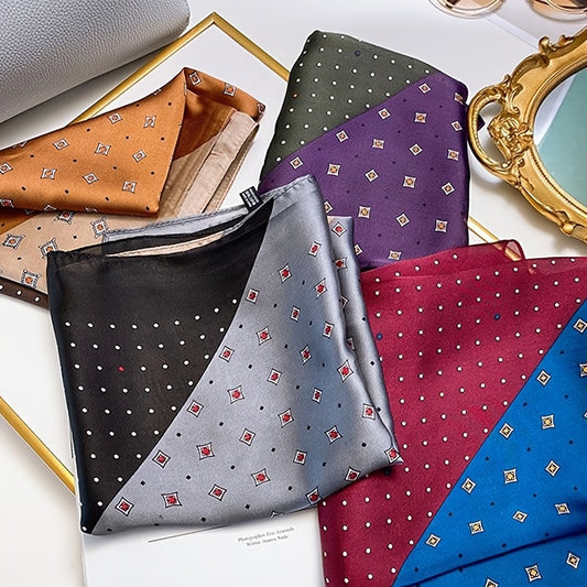 Gentleman Retro Silk Scarf Square Scarf