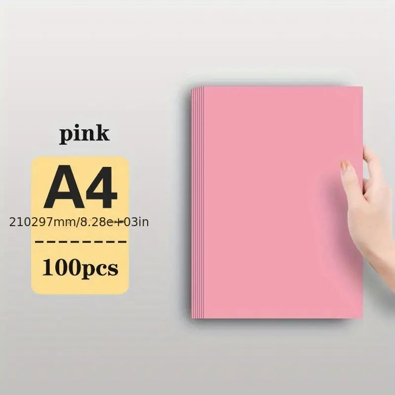 A4 160g Thick Cardboard for Painting, Red/Pink/Purple