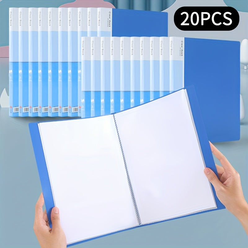 20pcs File Manager Document Organizer Exam Paper Storage Folder