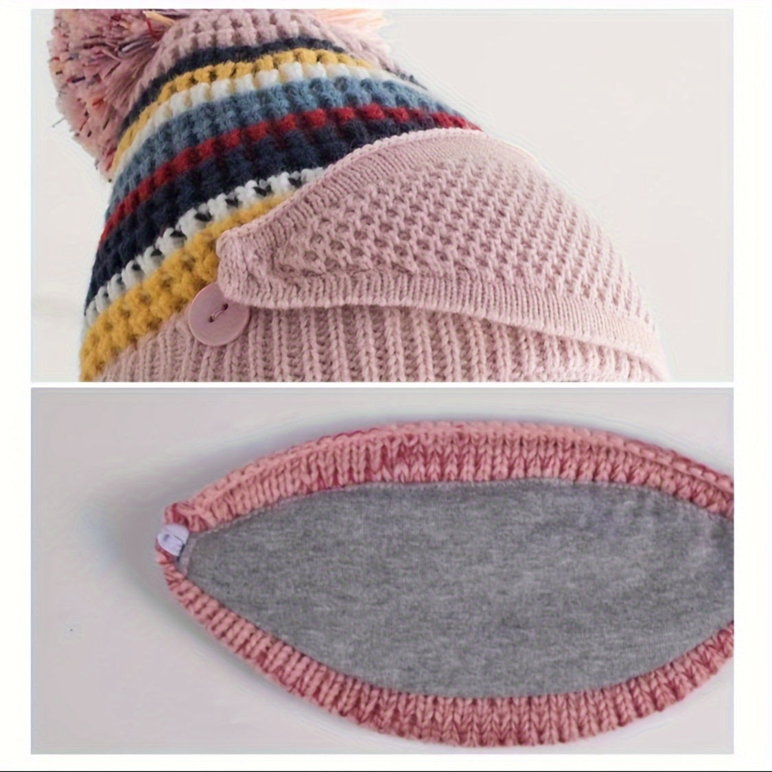 Kids Winter Knitted Hat & Scarf Set, Ages 4-10