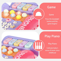 Baby Musical Phone Car Toy Early Education Simulation Seat Machine