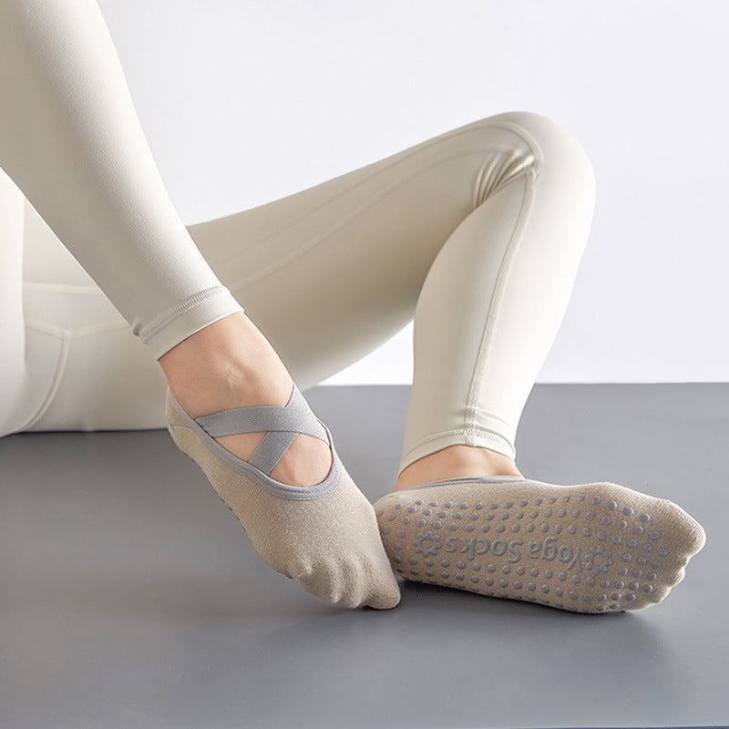 Criss Cross Yoga Socks Anti skid Gripper Socks