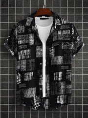 Men's Short Sleeve Hawaiian Shirt for Summer Beach Vacation