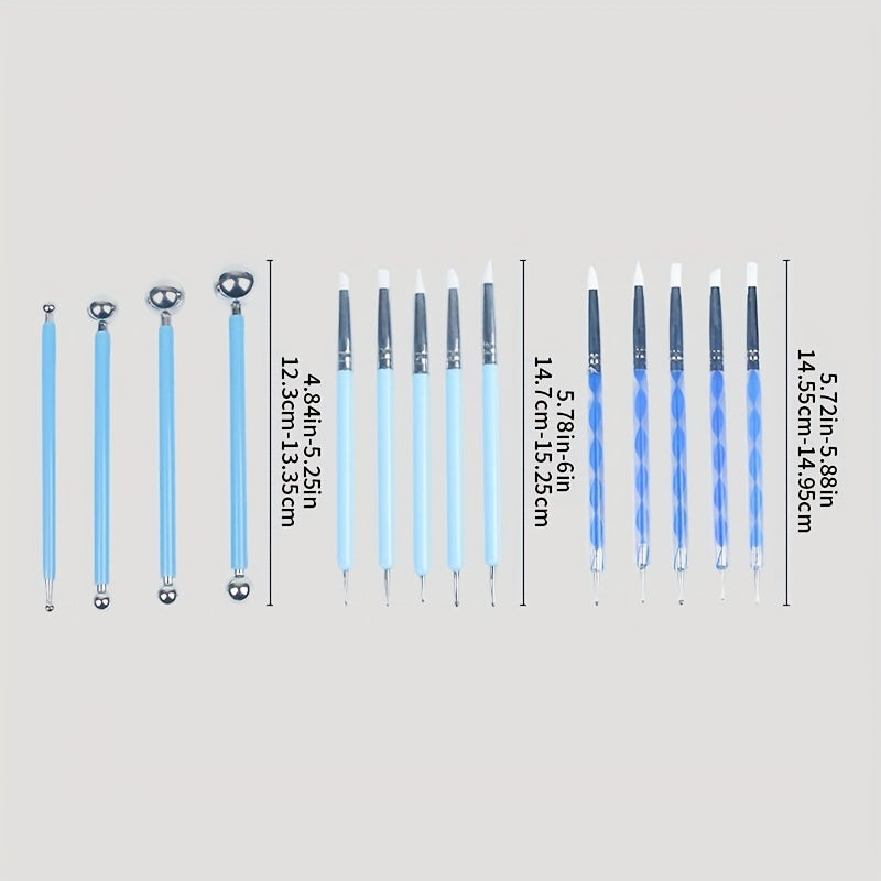 Silicone Soft Head Double Head Artificial Diamond Indentation Pen