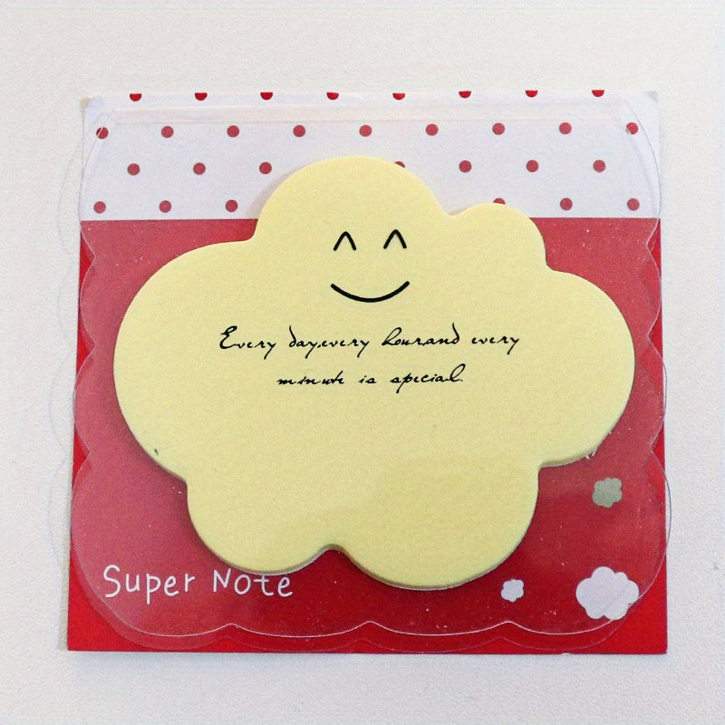 Fluorescent Sticky Notes Cartoon Notice Sticker 30 Sheets 8.5x3.34 Inch