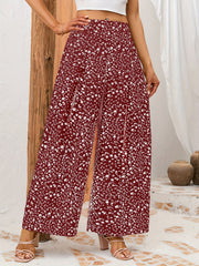 Floral Wide Leg Pants Spring Summer Casual Loose