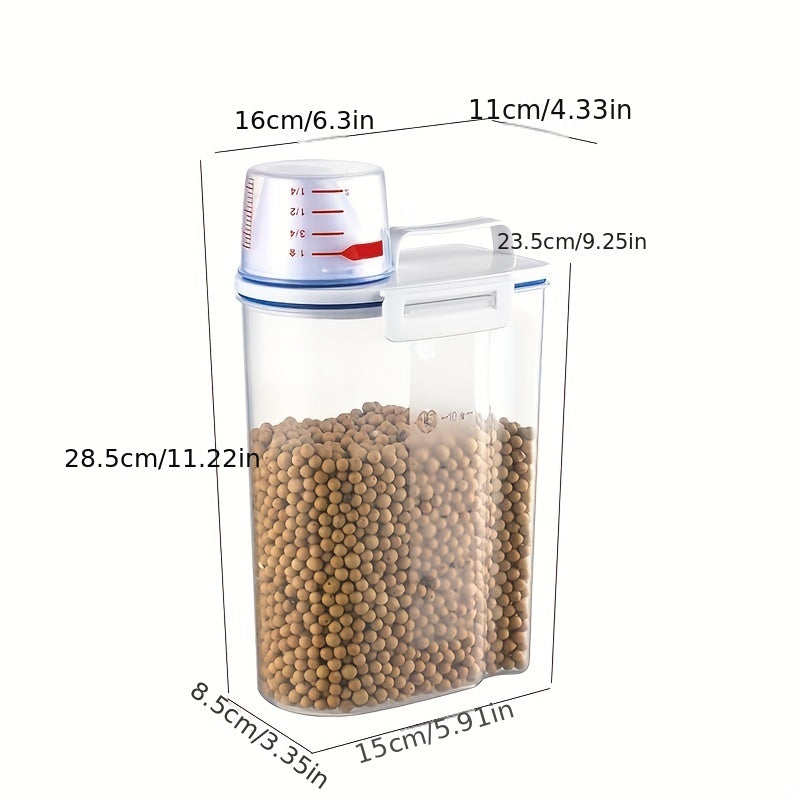 Pet Vacuum Food Storage Bucket For Dry Storage Cat And Dog Food
