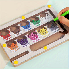 Wooden Sorting Puzzle for Kids - Focus, Coordination, Recognition