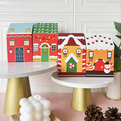 12Pcs Christmas Treat Boxes Bakery Boxes for Holiday Party Goodies