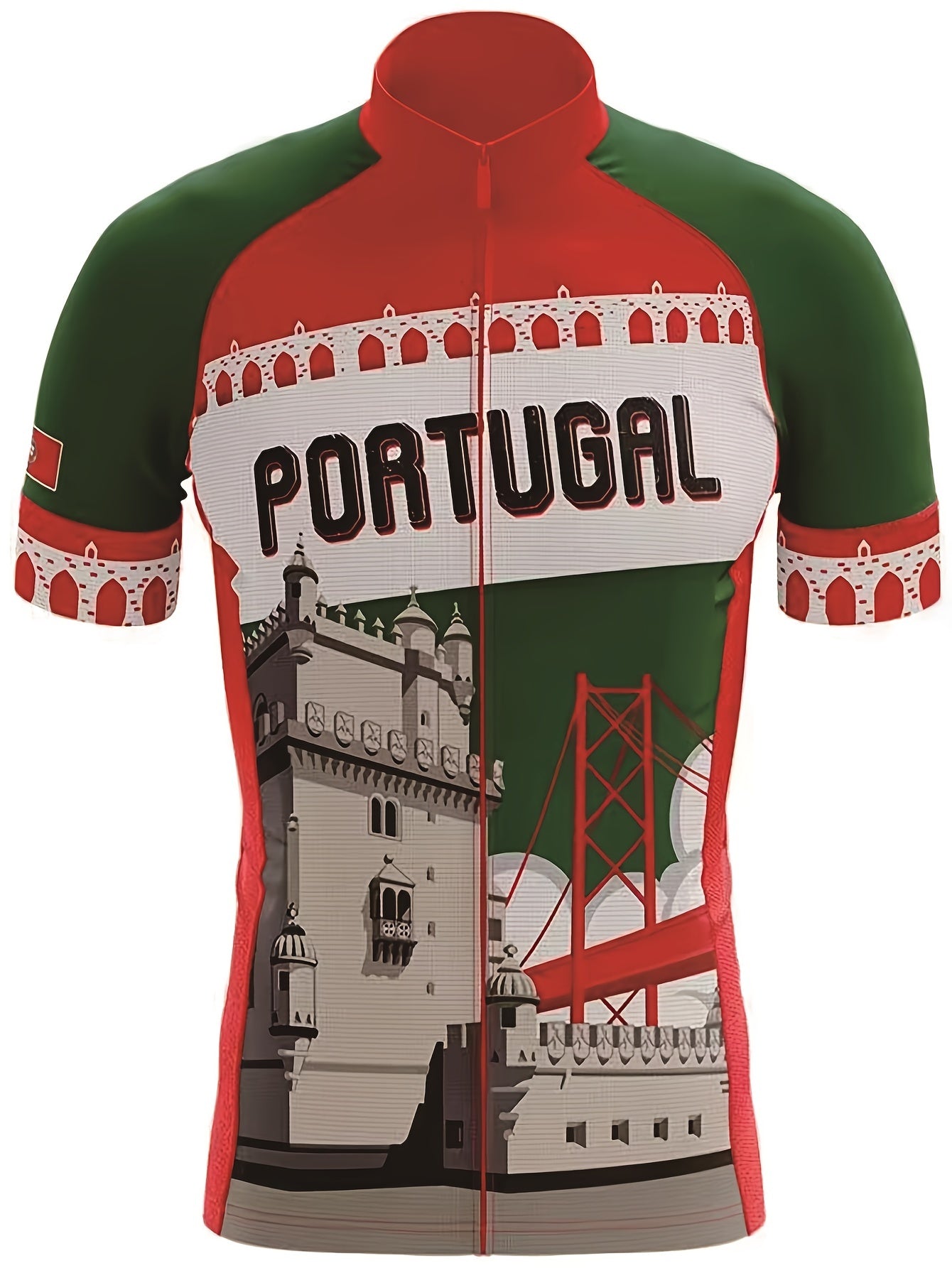 Portugal Themed 3D Print Cycling Jersey