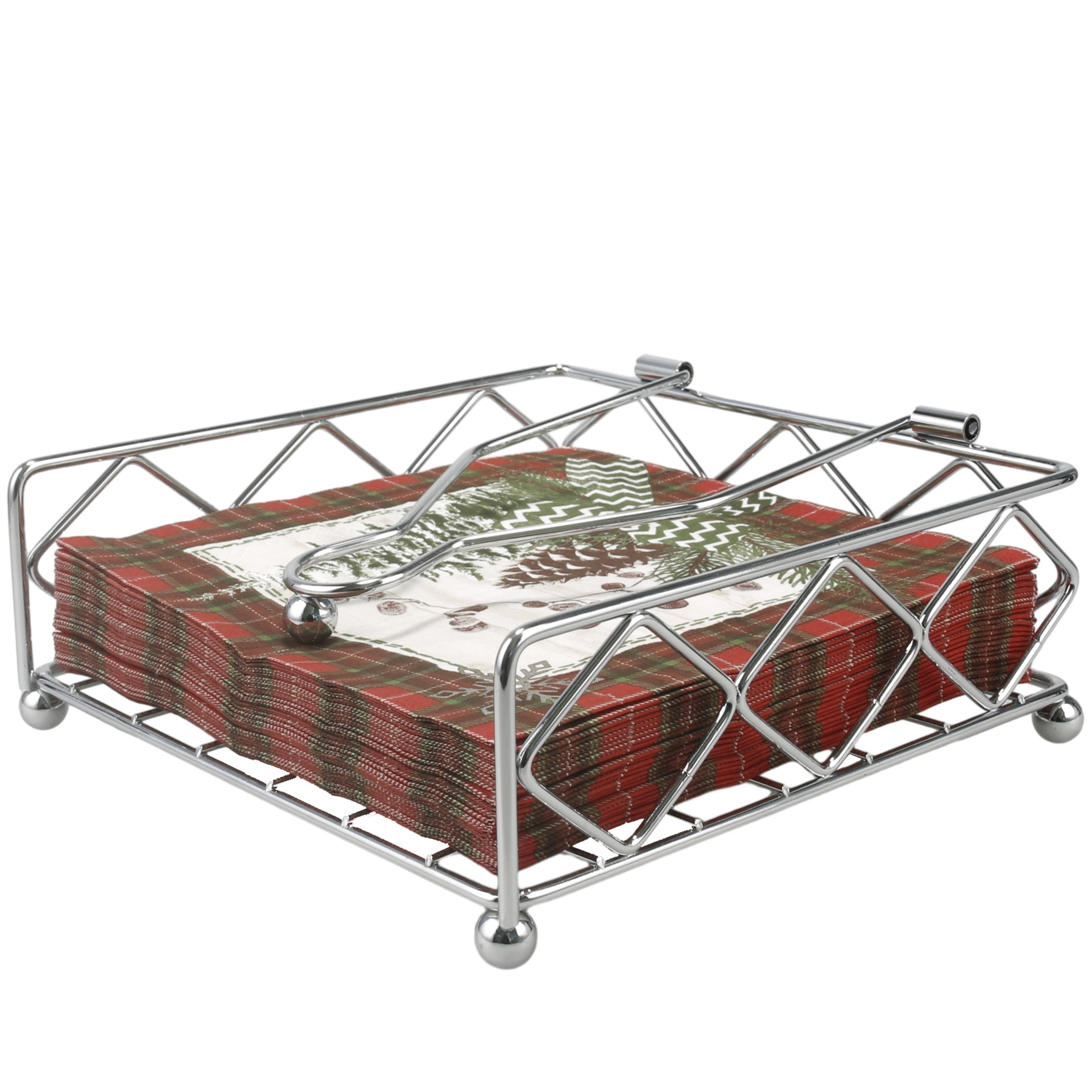 Modern Napkin Holder Metal Paper Napkin Organizer For Kitchen