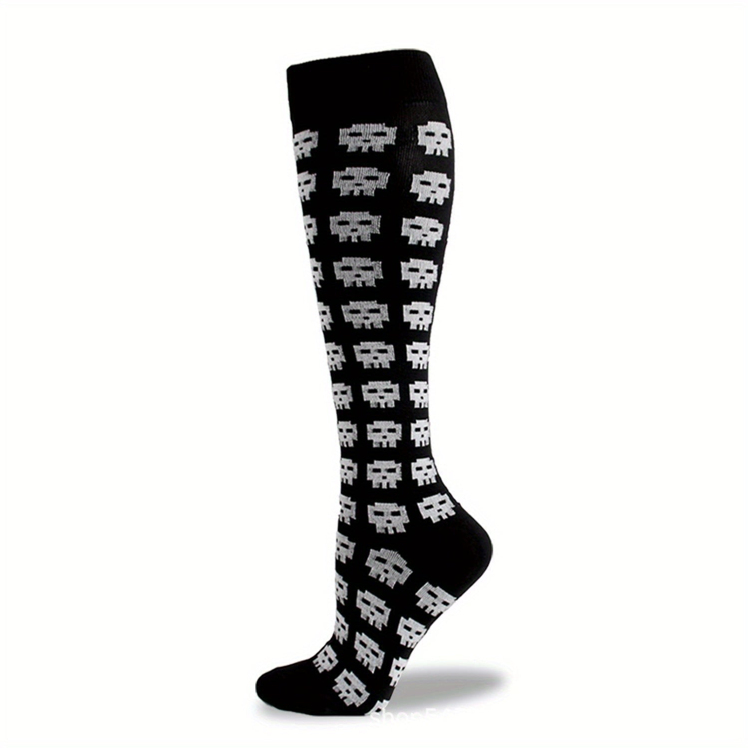 Halloween Skull Over The Calf Socks Decoration Props