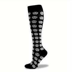 Halloween Skull Over The Calf Socks Decoration Props