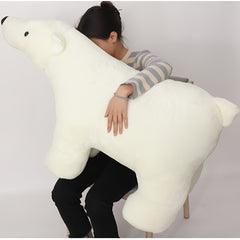 Soft Polar Bear Plush Doll Gift for Kids - Birthday Halloween Christmas