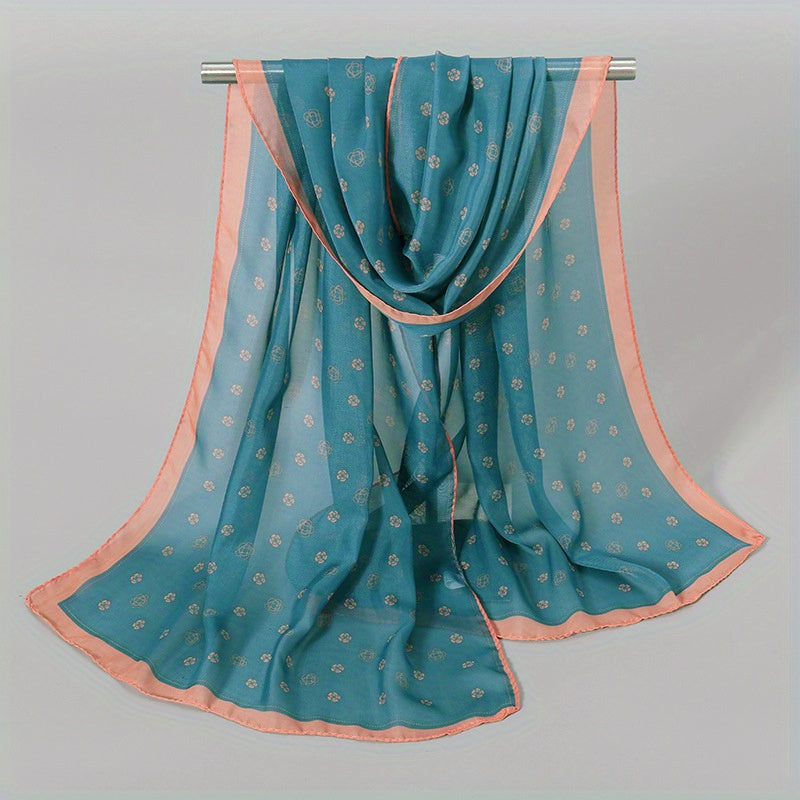 Boho Chiffon Yarn Scarf Lightweight Shawl Wrap Sunscreen Hijab