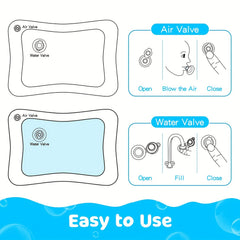 Inflatable Tummy Time Water Play Mat for Babies