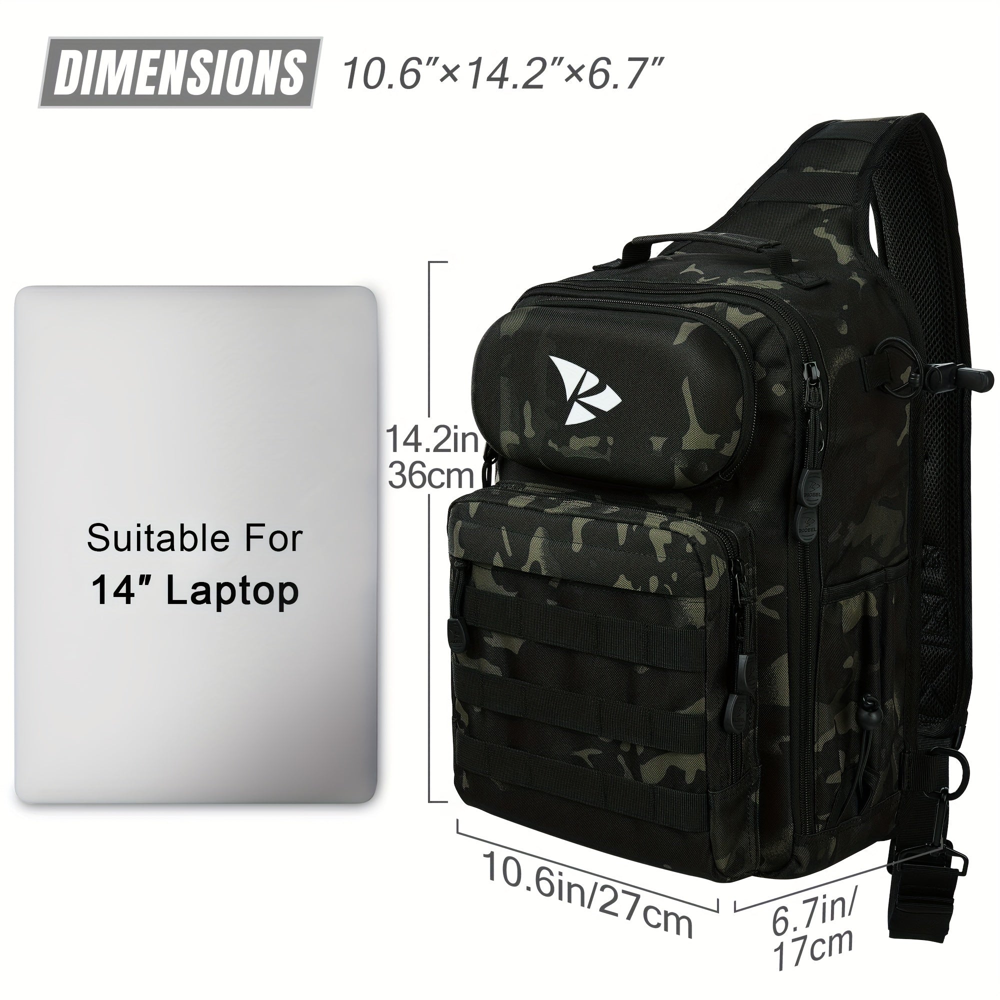 ZL R0035H G Fishing Tackle Backpack Waterproof Storage Bag Fly Fishing Backpack
