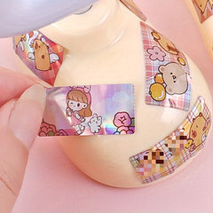 Wearable Shared Sticker Bracelet - Random One Character - DIY Sticker Bracelet