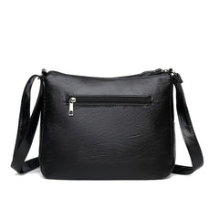 Flower Pattern Crossbody Bag Zipper Shoulder Bag