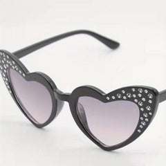 Kids Rhinestone Studded Sunglasses Outdoor Travel Supplies