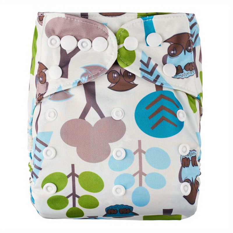 Floral Reusable Cloth Diapers One Size Fits All AWJ Breathable Diapers