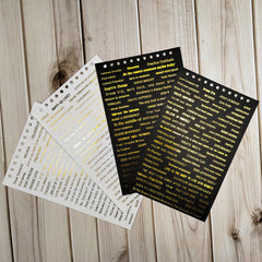4pcs Word & Quote Stickers Pack for Journal DIY Decoration