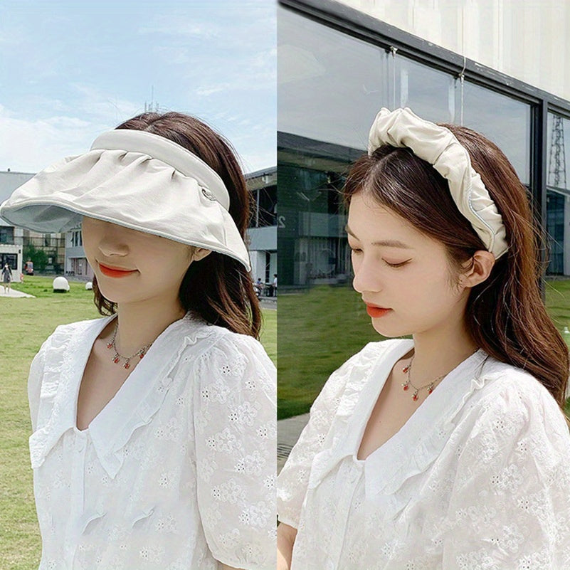 Foldable Headband Visor Hat UV Protection Sun Hat