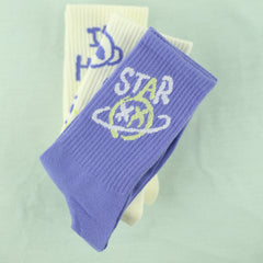 Men's Cartoon Bear Crew Socks 3 Pairs
