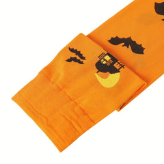 Bat Print Thigh High Socks Halloween Party Over The Knee Stockings