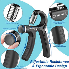 Adjustable Finger Grip Strengthener Hand Trainer for Rehabilitation