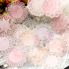 20 Sheets Vintage Lace Pattern Scrapbooking Supplies for DIY Craft Paper