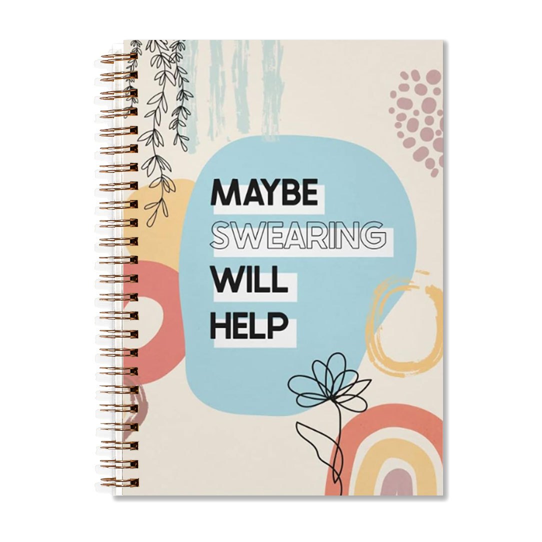 Swearing Helps Funny Notebook 13 97x21 08cm Diary