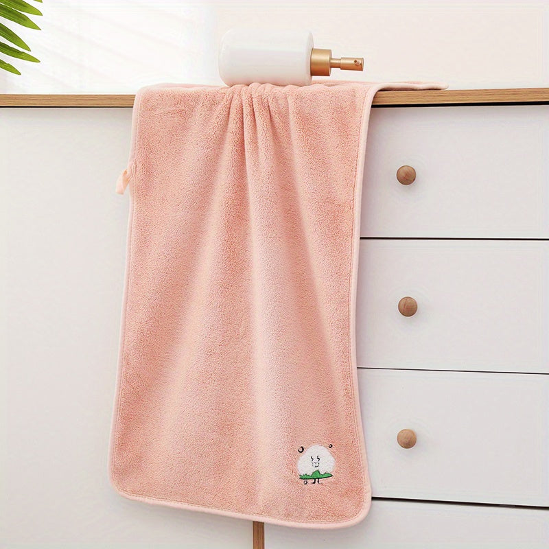 4pcs Soft & Absorbent Microfiber Hand Towels - Thickened Bathroom Face Towels