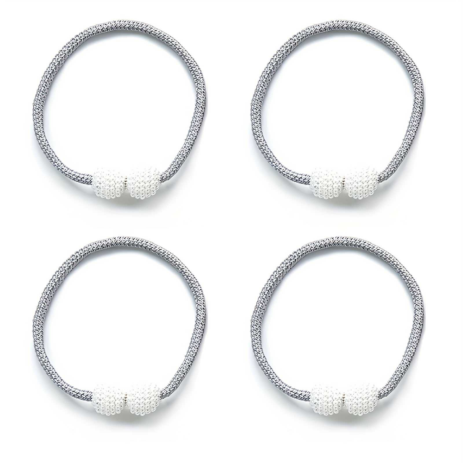 Magnetic Curtain Tiebacks Faux Pearl Ball Decorative Home Curtain Buckle